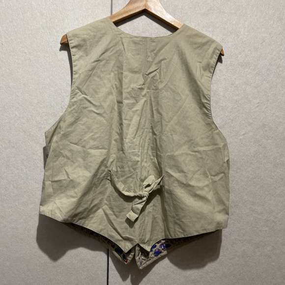 Boho lagenlook crochet front vest size L - Picture 5 of 7